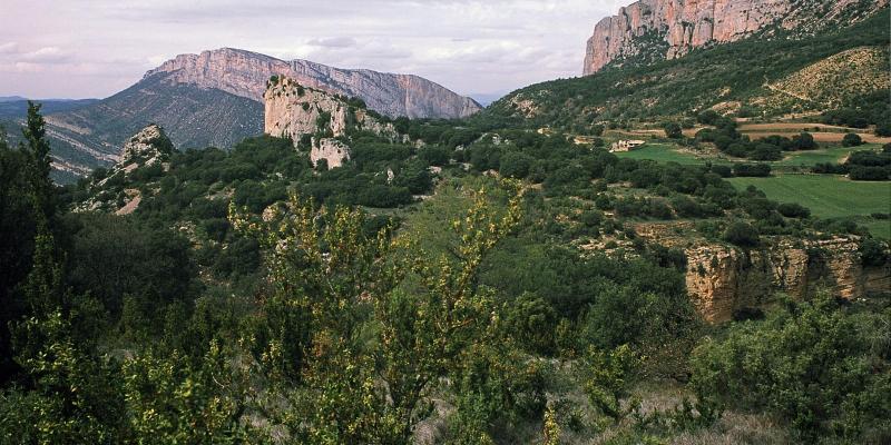 El Montsec de l'Estall i el Montsec d'Ares des de Corçà. FOTO: Catalunya-Palau Robert