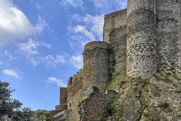 Detall del castell de Montsoriu