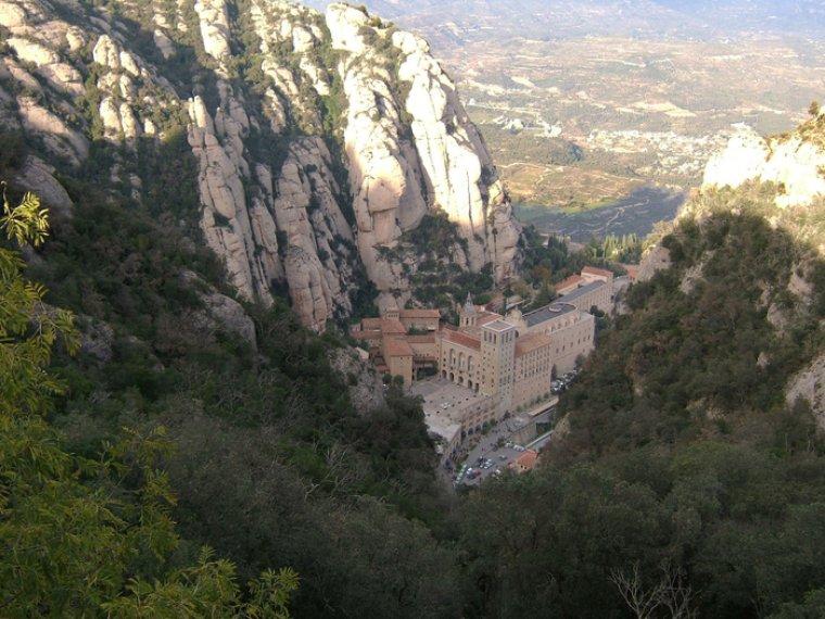 Monistrol de Montserrat. El monestir des de Sant Joan Monistrol de Montserrat. El monestir des de Sant Joan