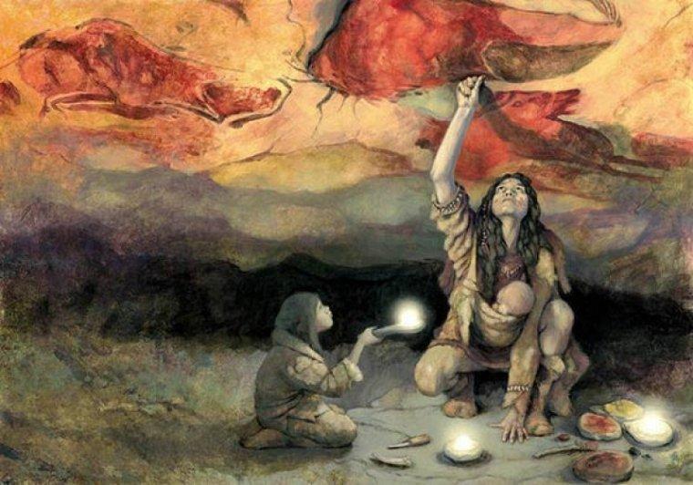 Dibujo del Paleolítico superior