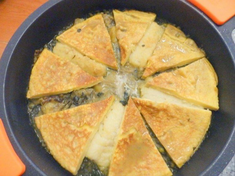 Bacalao con tortilla de harina