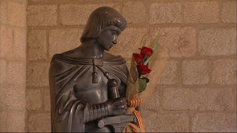 Escultura de Sant Jordi al Palau de la Generalitat