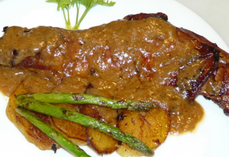 Cordero asado a la catalana