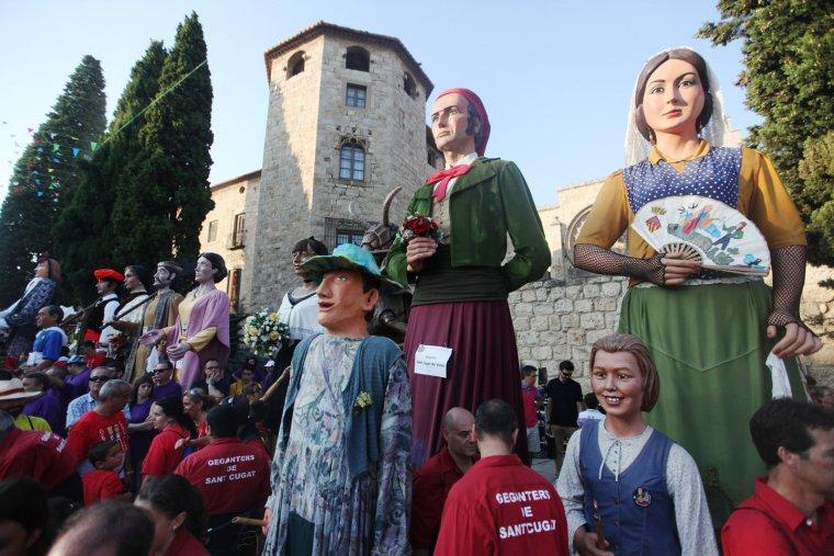 Encuentro gegantera en Sant Cugat del Vallès