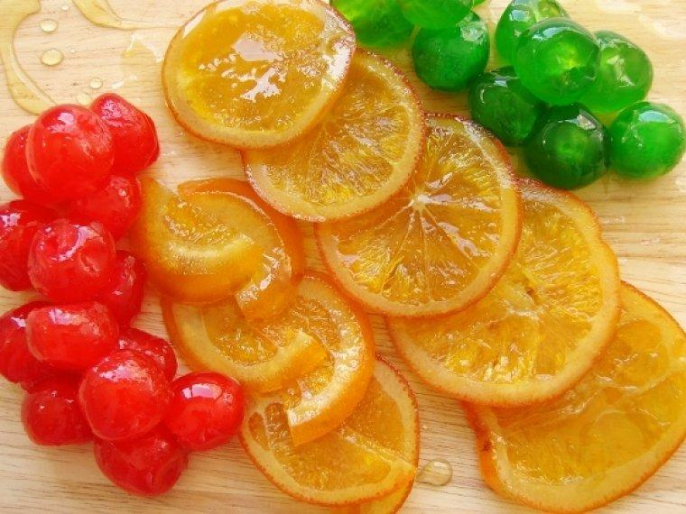 Fruites confitades Fruites confitades