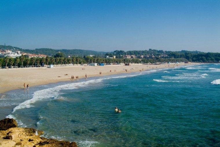 La platja de l'Arrabassada a Tarragona