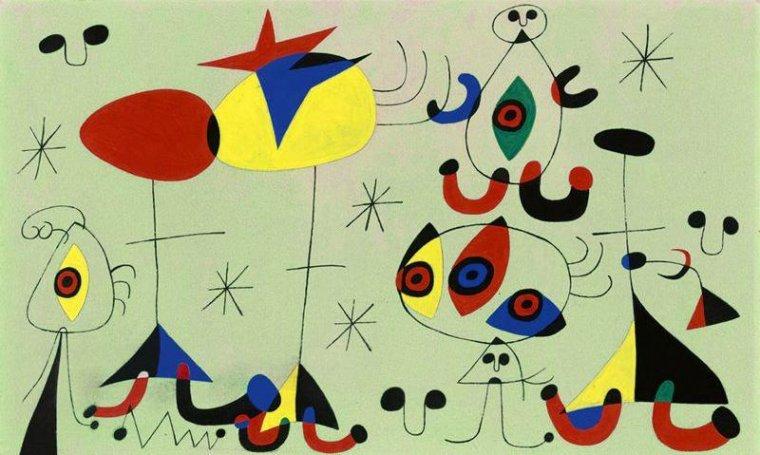 Una de les obres de Miró