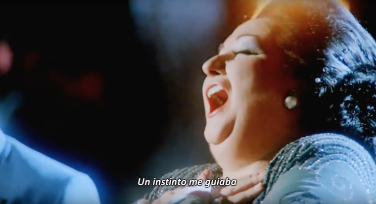 Montserrat Caballé cantant "Barcelona" amb Freddie Mercury