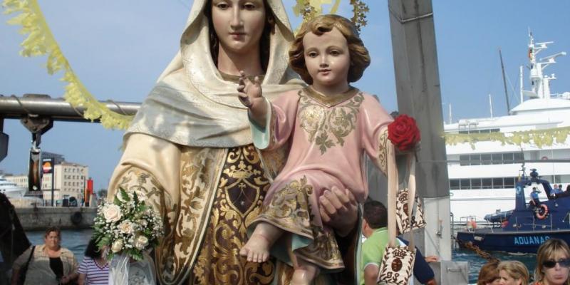 Celebració de la Mare de Déu del Carme a Barcelona