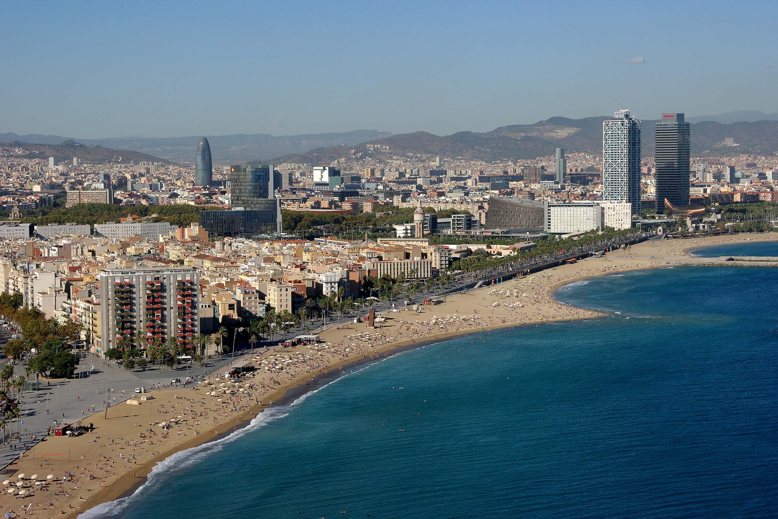Las playas de Barcelona son uno de los atractivos de la ciudad