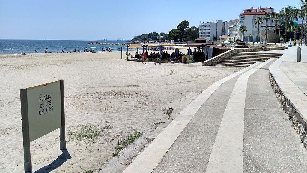 Platja de les Delícies a Sant Carles de la Ràpita Platja de les Delícies a Sant Carles de la Ràpita