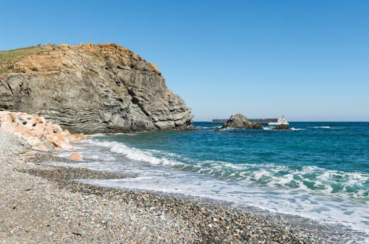 La platja del Pi és la que està més al nord de Catalunya La platja del Pi és la que està més al nord de Catalunya