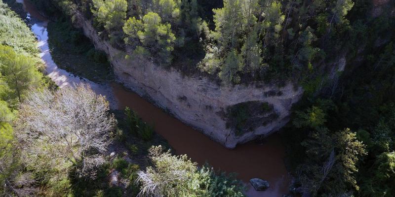 L'Anoia al pas de Ca la Fou. FOTO: Catalunya Palau Robert