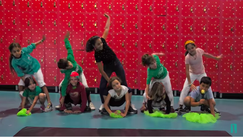 Imagen del videoclip de los niños de los Castellers de Vilafranca