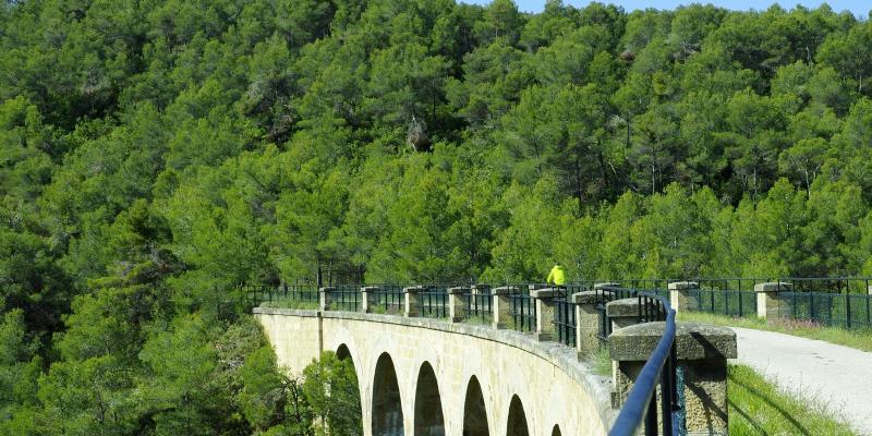 Tram de la Via Verda entre Arnes i Tortosa. FOTO: Catalunya - Palau Robert