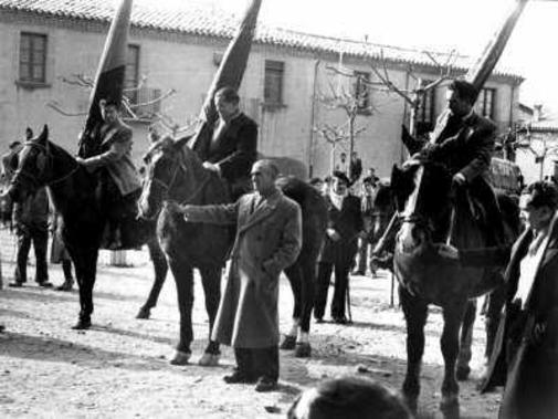 Imatge històrica de la celebració de la Festa dels Traginers