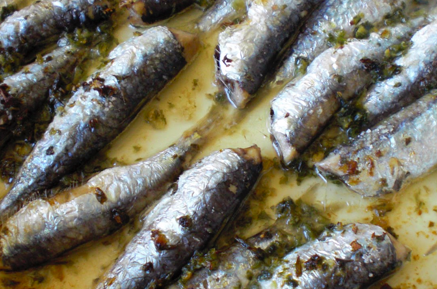 Sardines al forn