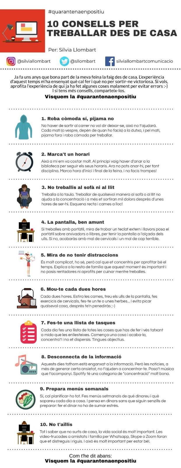 Consells de Sílvia Llombart Consells de Sílvia Llombart