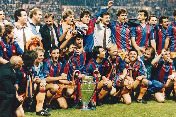 Celebració de la primera Champions del Barç