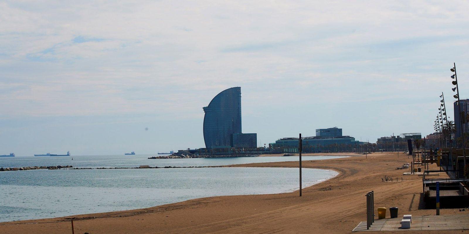 La platja de la Barceloneta