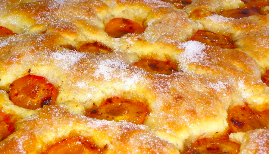 Coca de albaricoques casera Coca de albaricoques casera