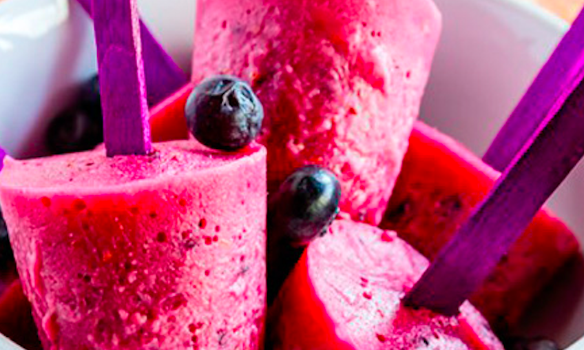 Gelats de fruits vermells