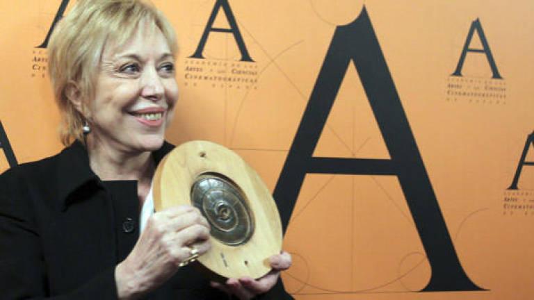 Rosa Maria Sarda quan va rebre la Medalla d'Or de l'Acadèmia de Cine