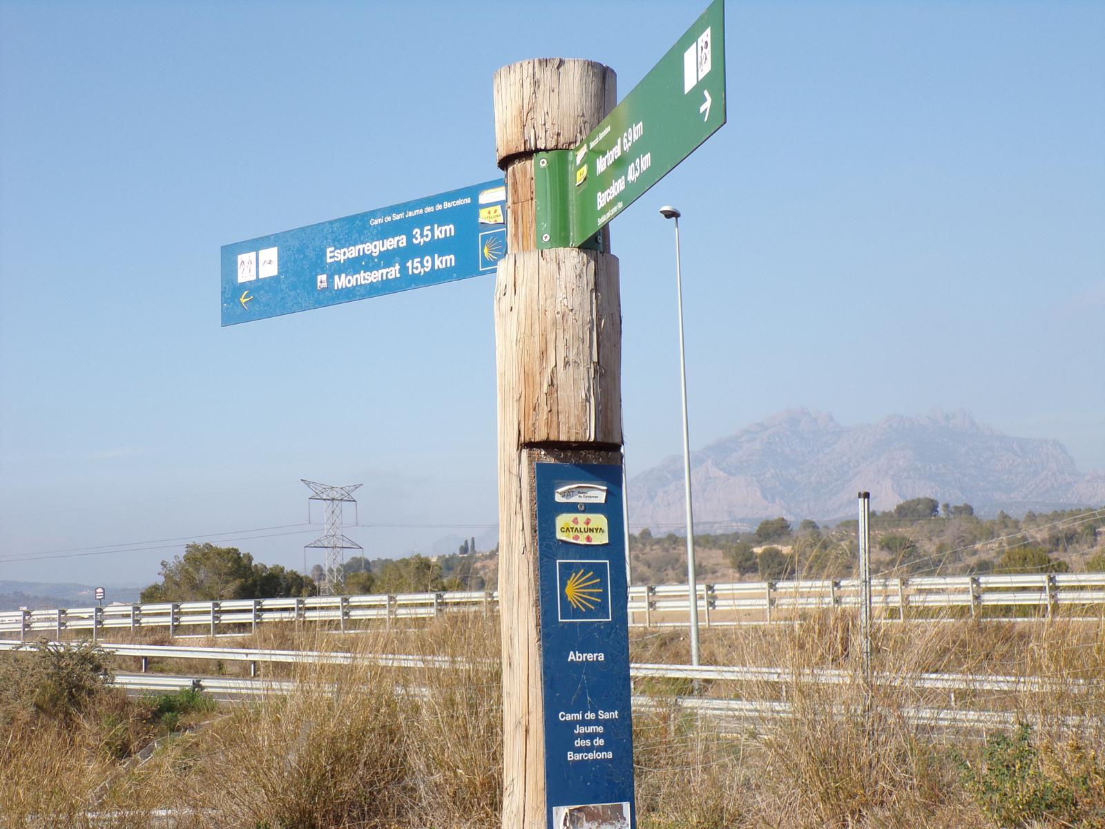 Indicador del camí de Sant Jaume català