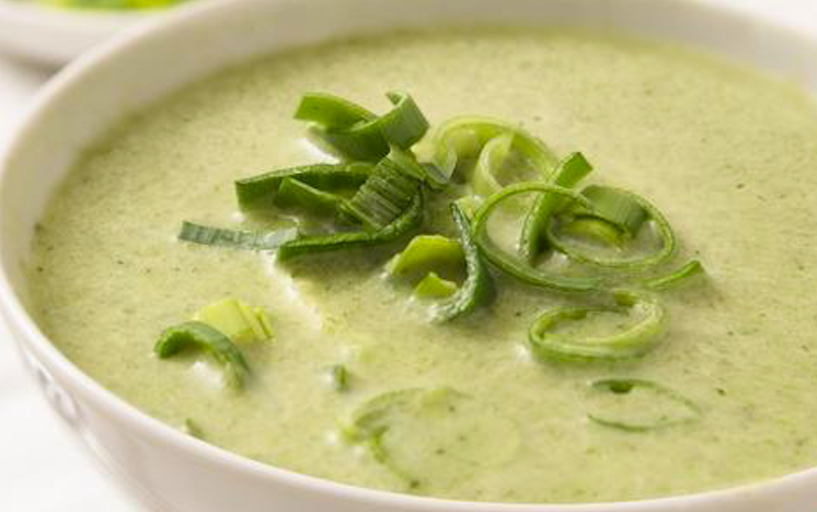 Crema de porros amb ceba