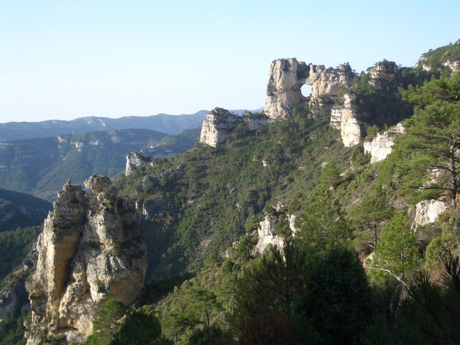 El barranc de la Fou i el Pont Foradat. FOTO: Catalunya-Palau Robert