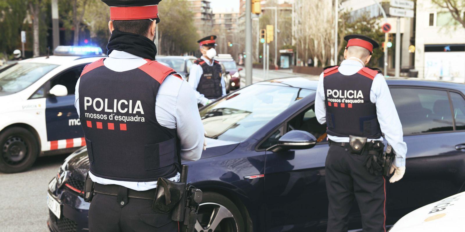Control de los Mossos d'Esquadra