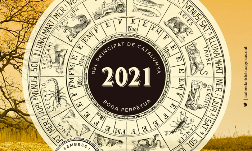 Fragment de la portada del calendari d'enguany Fragment de la portada del calendari d'enguany