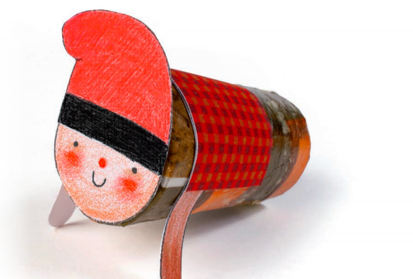 Tió de Nadal per fer amb els infants