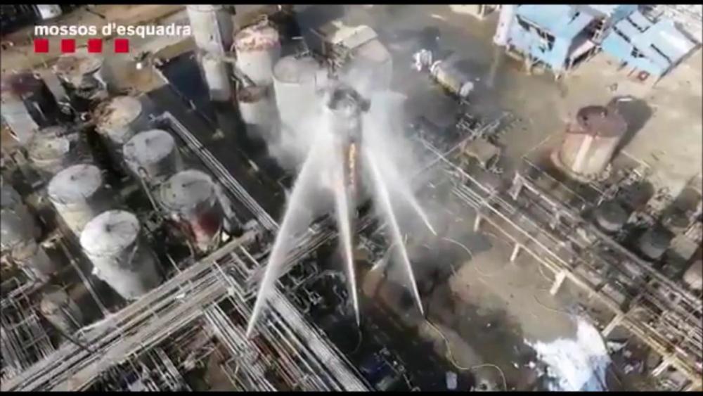 Imatges aèries de la zona afectada per l'explosió Imatges aèries de la zona afectada per l'explosió