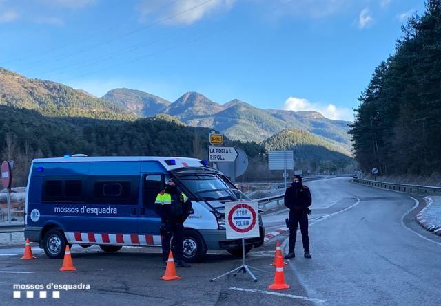 Control de los Mossos d'Esquadra