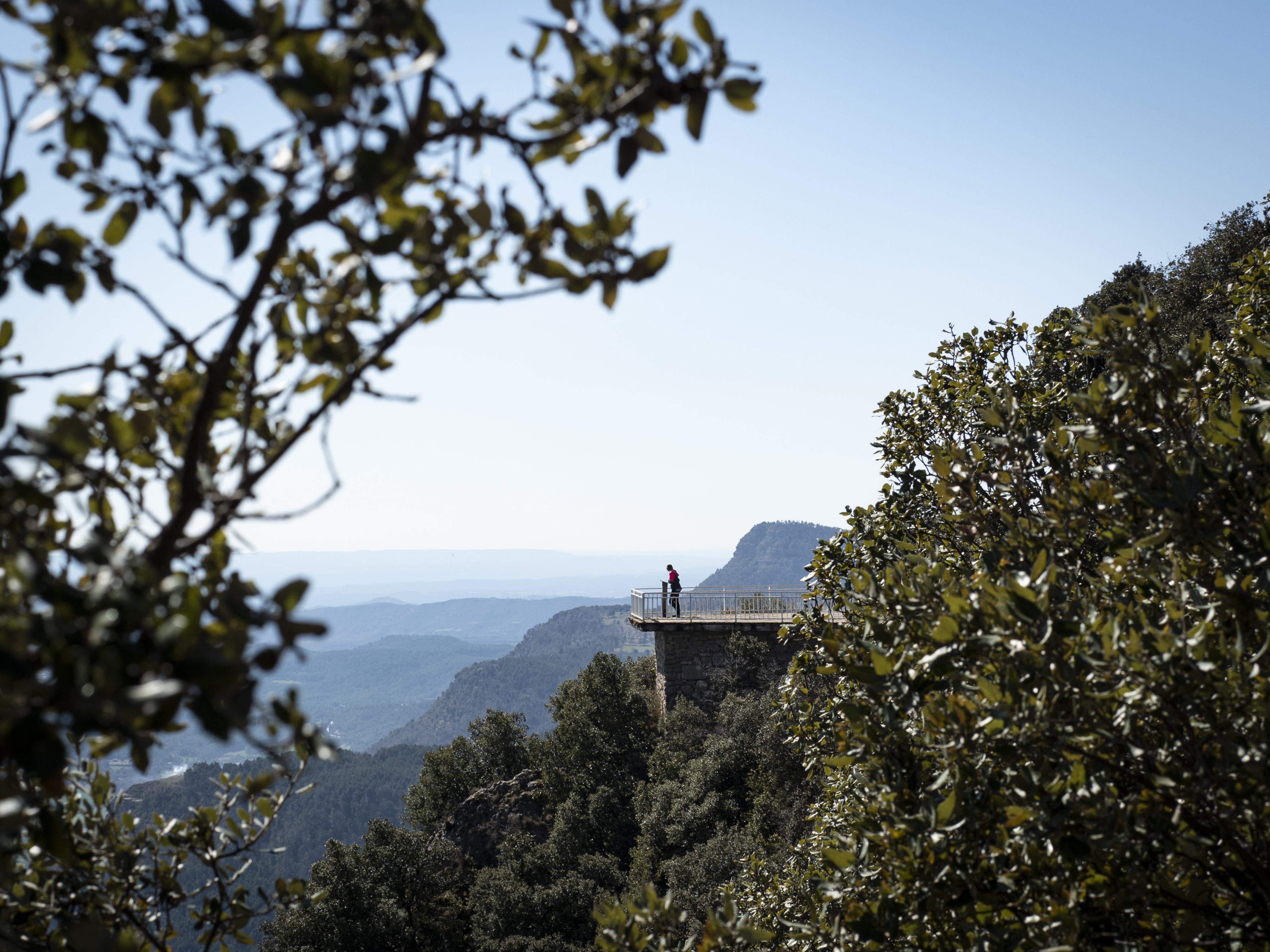L’entorn de Queralt té diversos espais destinats a mirador. FOTO: Anna E. Puig