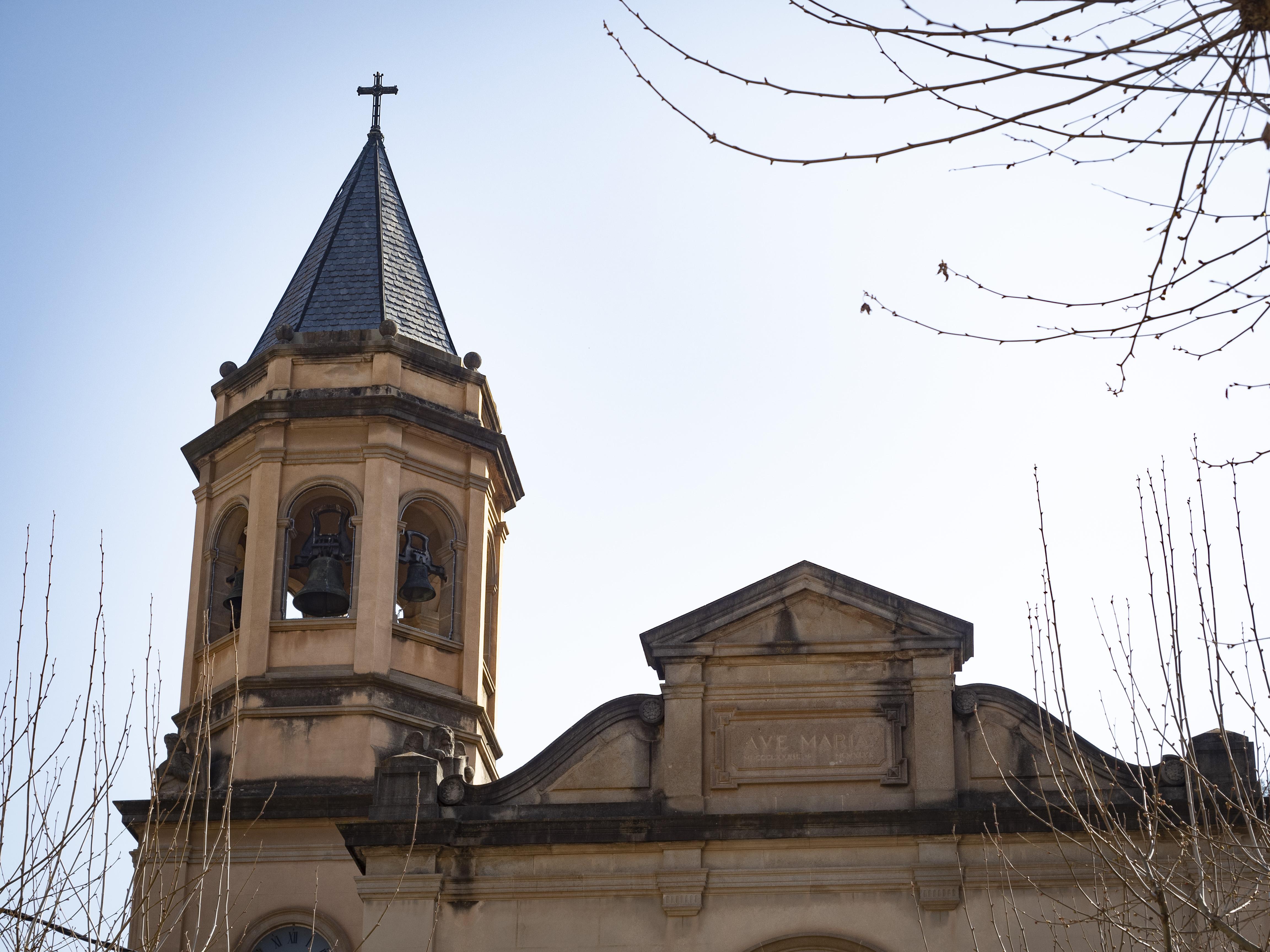 Campanar de l'església de la Colònia Prat. FOTO: Anna E. Puig