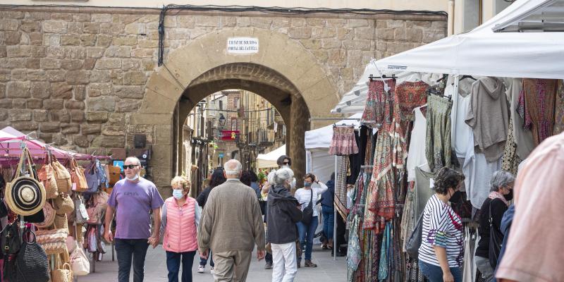 El Portal del Castell, un dels tres portals que es conserven de la ciutat emmurallada. FOTO: Anna E. Puig