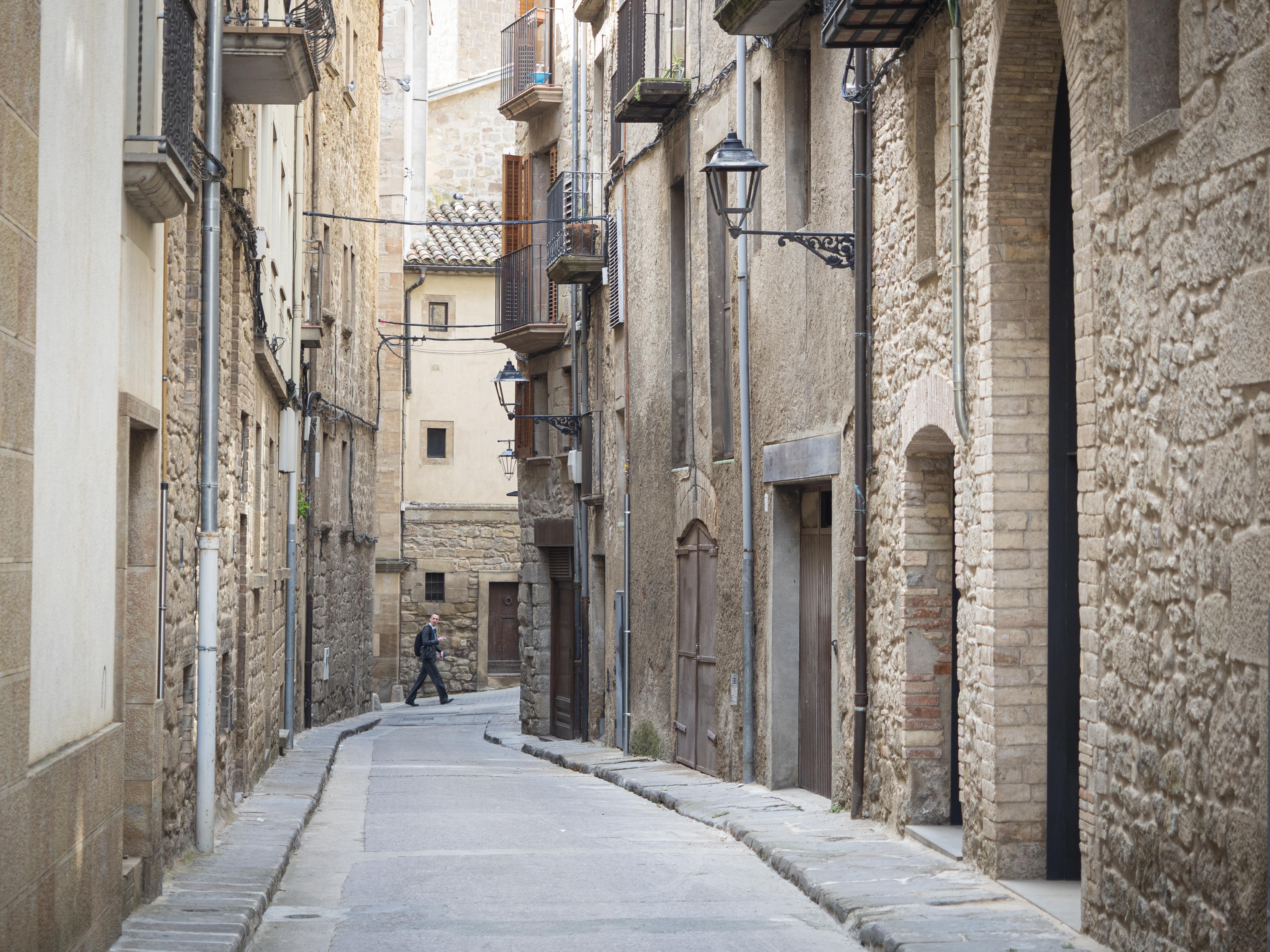 Els carrers del casc antic de Solsona són plens d'història de la ciutat. FOTO: Anna E. Puig