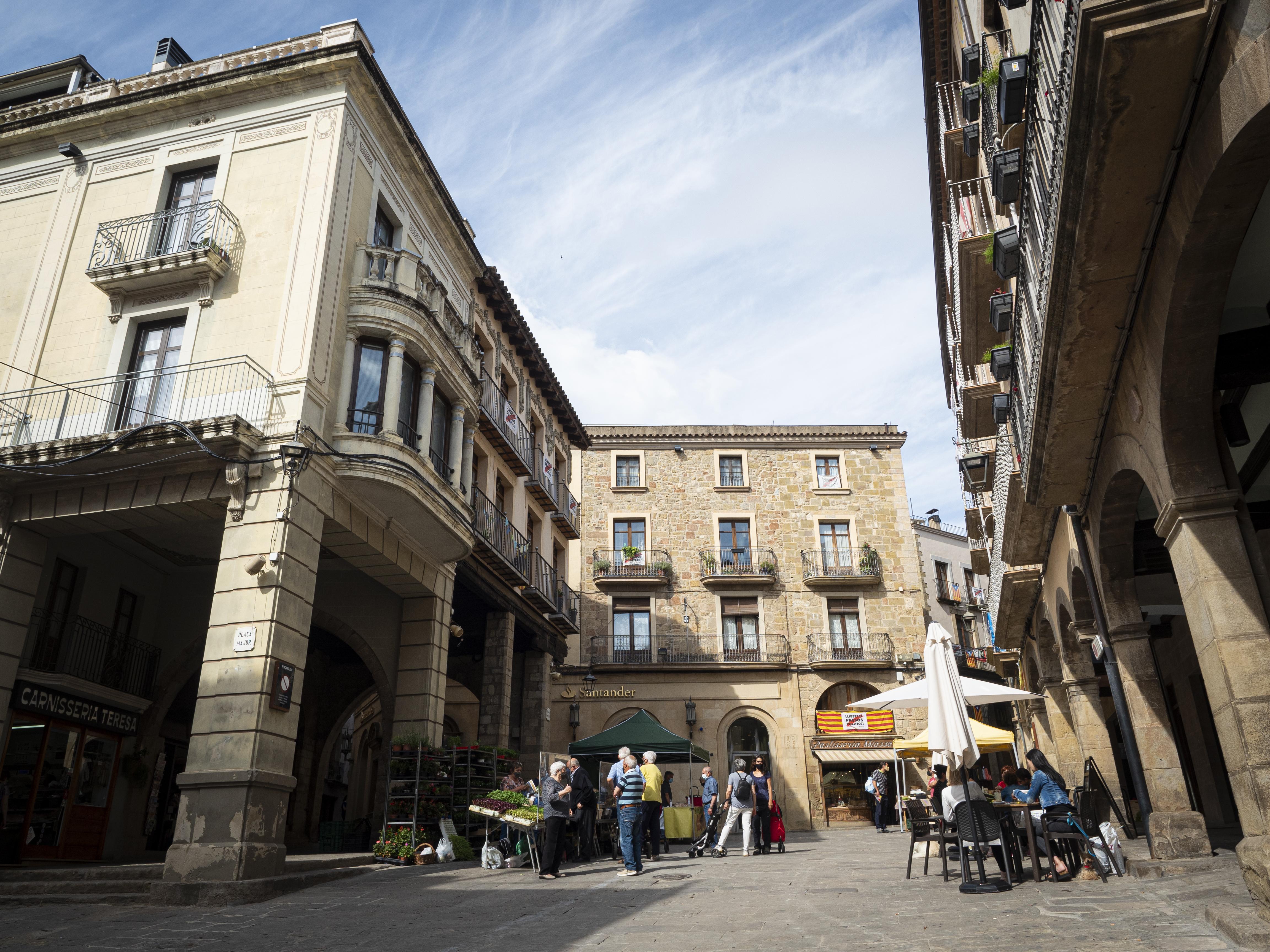 La Plaça Major de Solsona, punt neuràlgic de totes les manifestacions de cultura popular a a la ciutat. FOTO: Anna E. Puig