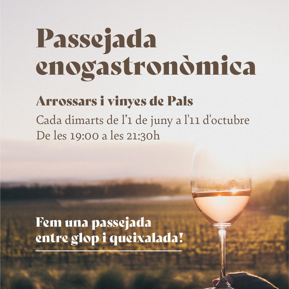 Cartell passejada enogastronòmica.