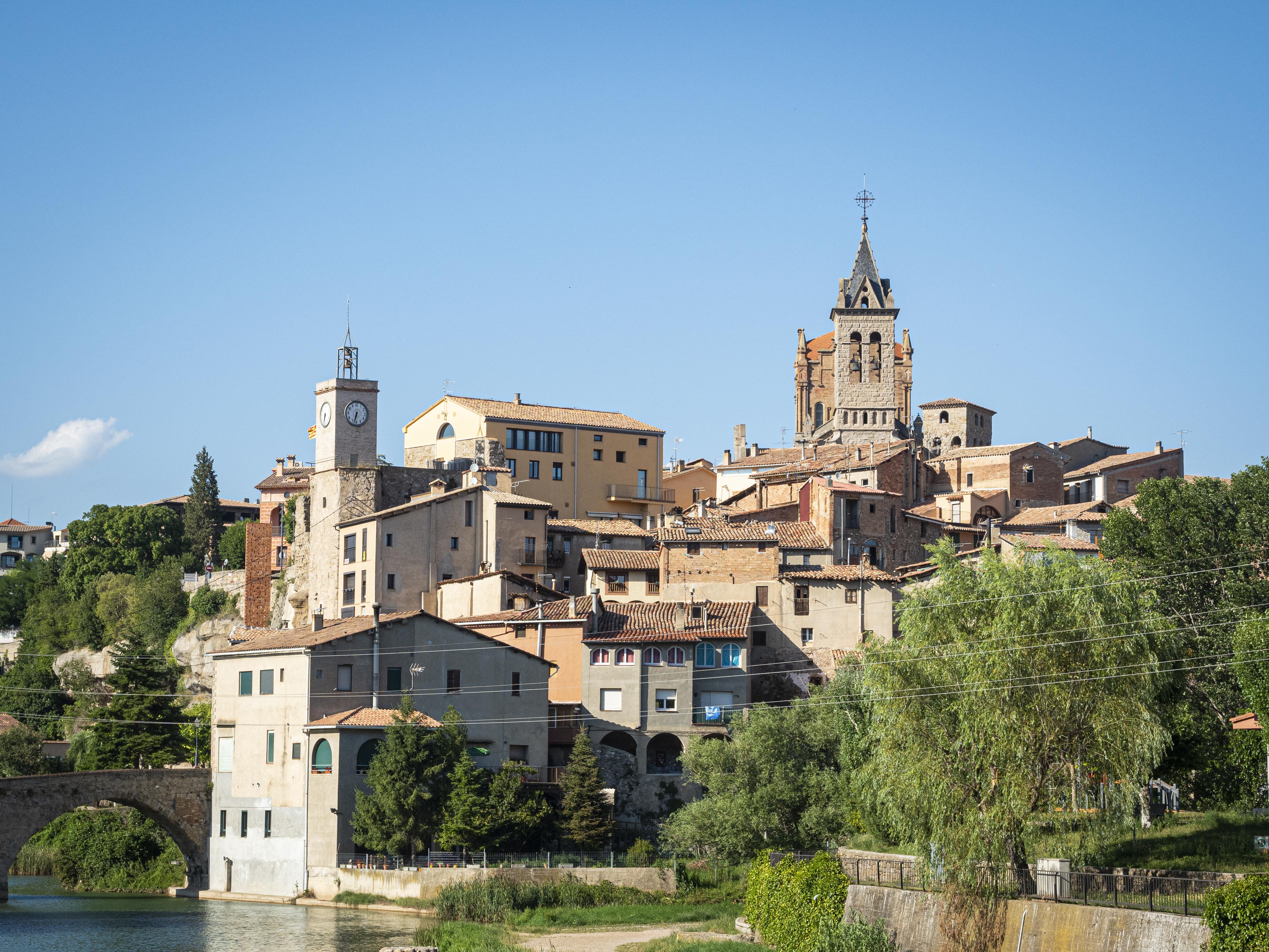 Vista general del nucli antic de Gironella. FOTO: Anna E. Puig