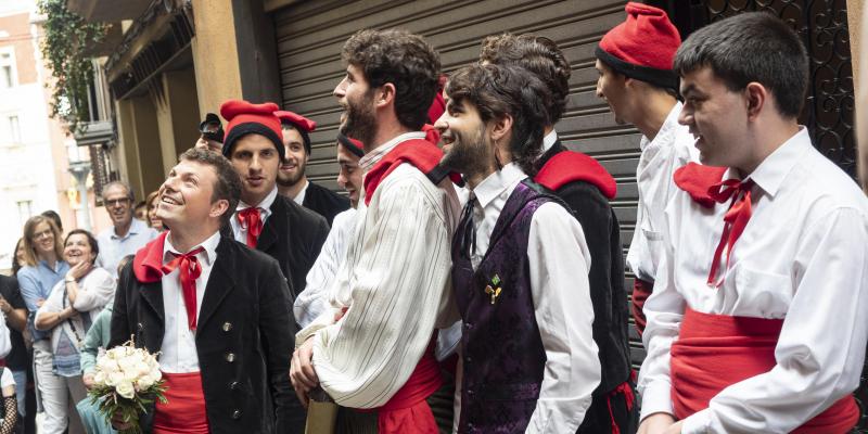 L'Agrupació Teatral la Farsa és l'encarregada de la recreació d'una boda típica de l'Alt Berguedà. FOTO: Anna E. Puig