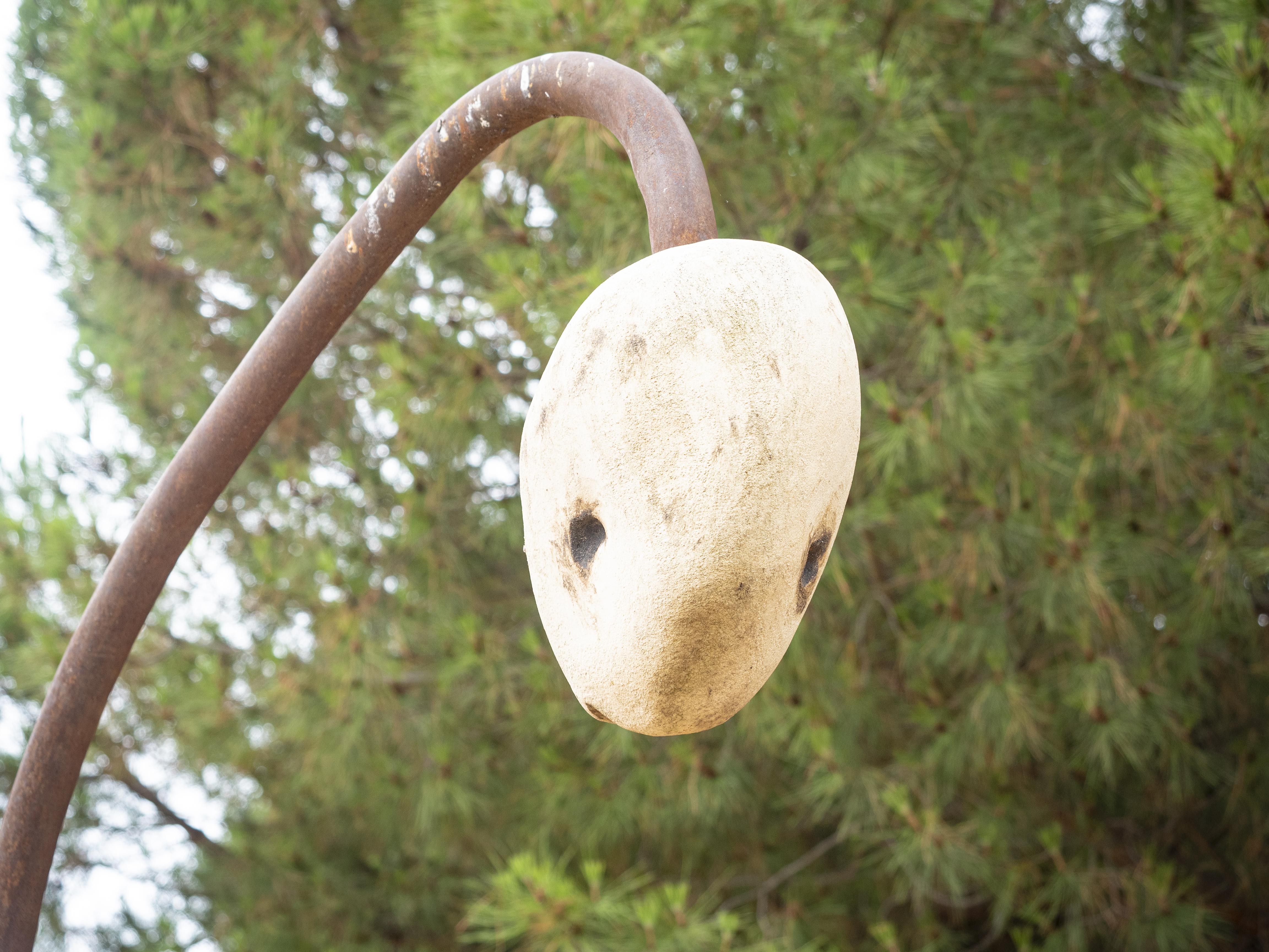 'Companys Ventura', una escultura de Joan Canals. FOTO: Anna E. Puig