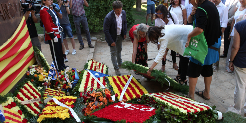 Acte institucional de la Diada a Sant Cugat del Vallès en una edició anterior. FOTO: TOT Sant Cugat