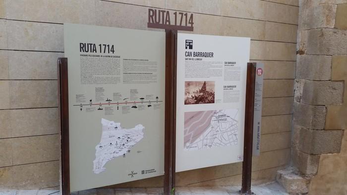 Un dels cartells indicatius de la Ruta 1714