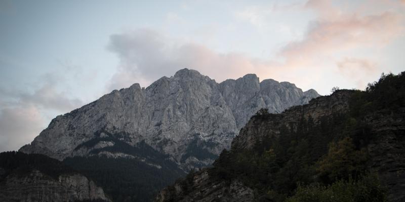 Aquesta és la cara del Pedraforca des de la vall de Gresolet. FOTO: Anna E. Puig