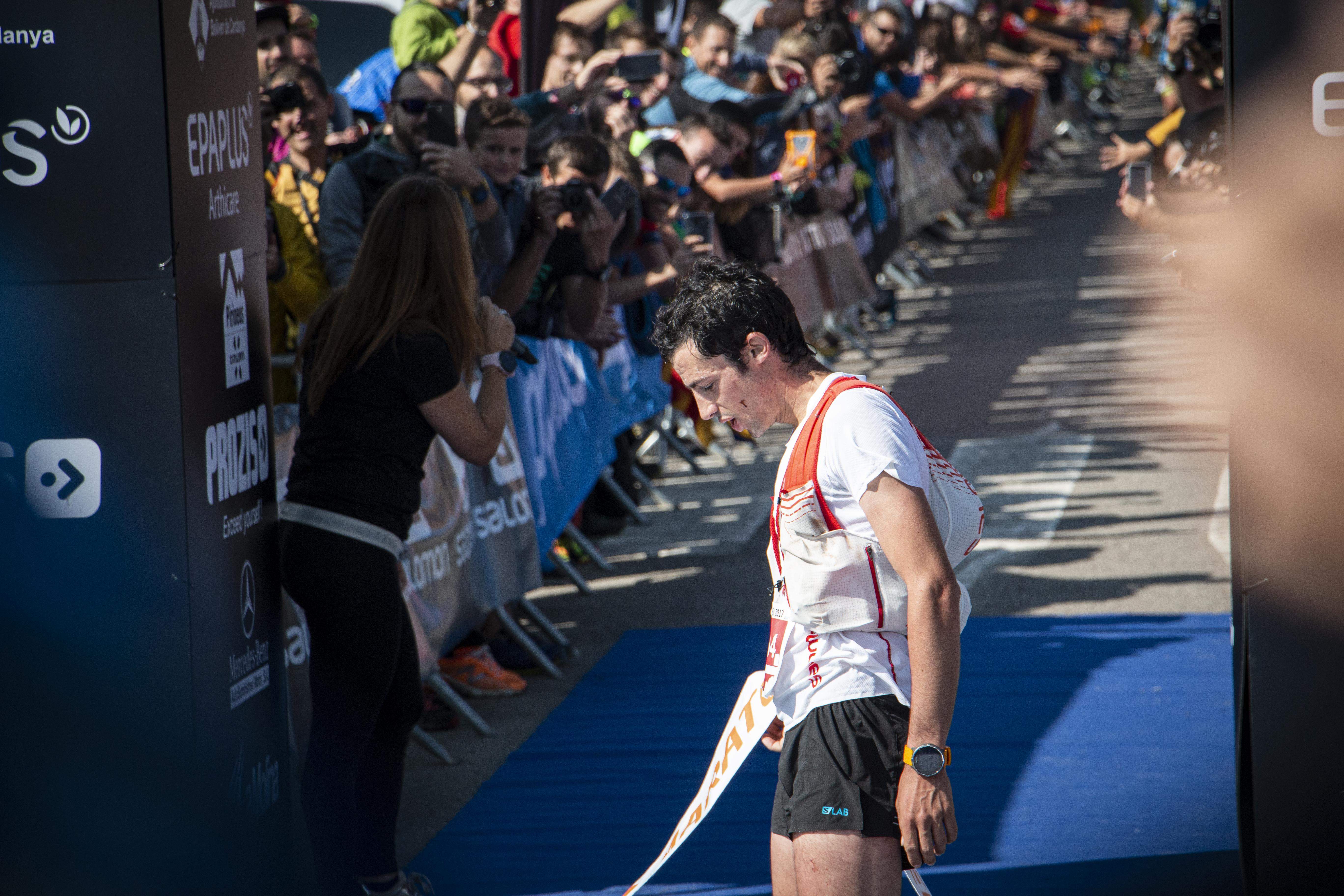 Kilian Jornet, guanyador de la Marató Pirineu 2017, enguany es penjarà un dorsal de la modalitat ultra. FOTO: Anna E. Puig