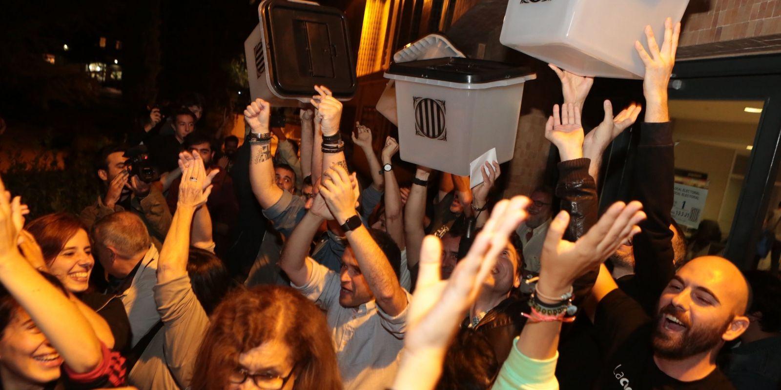 Celebració de l'1 O a Sant Cugat. FOTO: TOT Sant Cugat