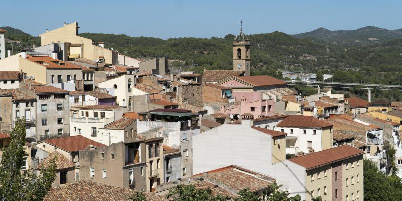 Monistrol de Montserrat des del camí dels Tres Quarts. FOTO: Catalunya_Palau Robert